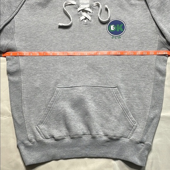 J. AMERICA Gray Hoodie with Logo - Picture 7 of 8